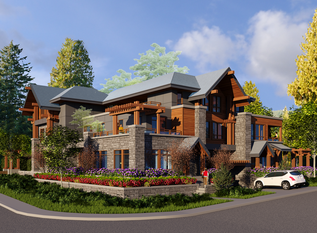 2905 Marine Drive, West Vancouver Project Isometric Low View